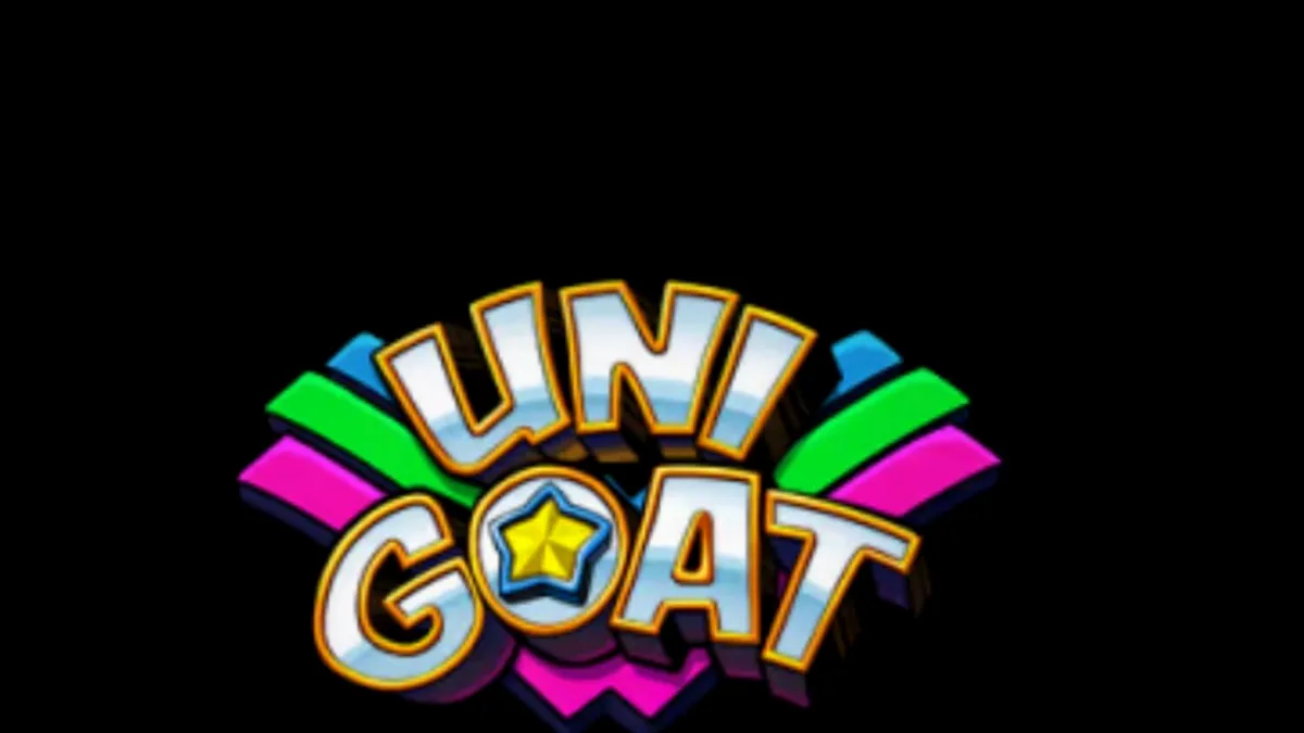 Tampilan visual slot Unigoat dengan tema kambing ajaib dan kubis emas